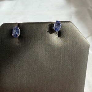 Tanzanite stud earrings